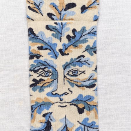 Calza natura azzurra