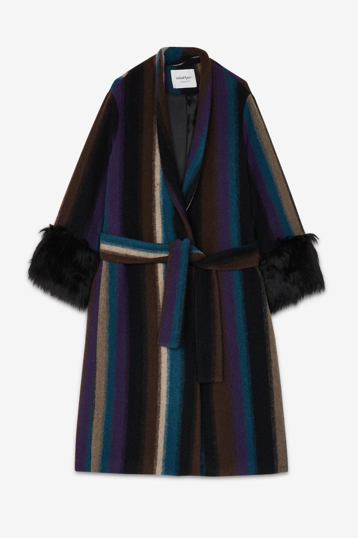 Cappotto righe verticali