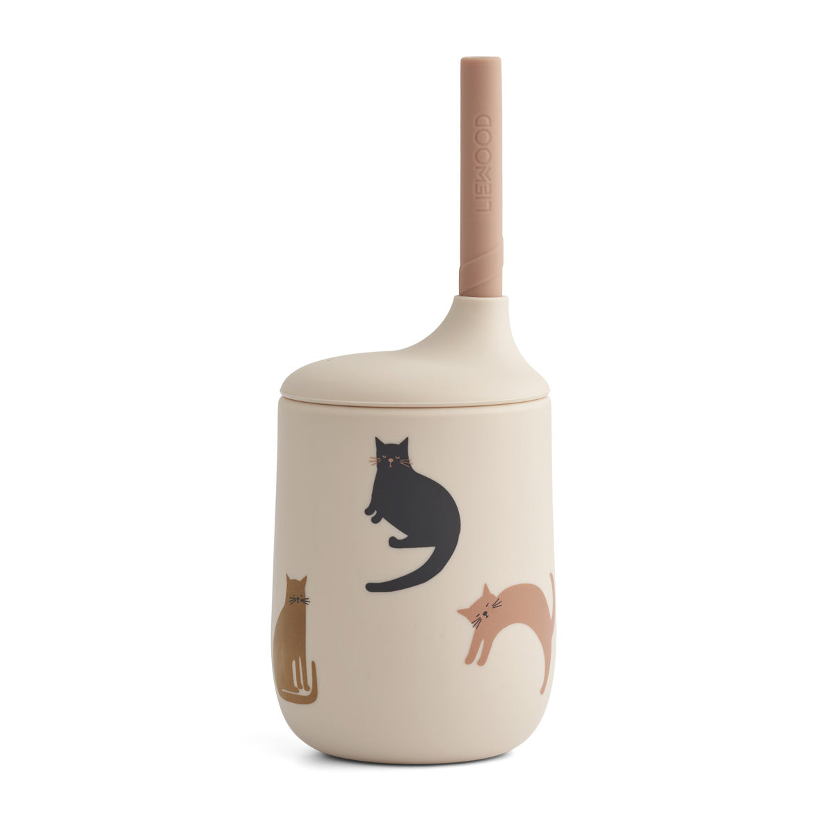 Tazza con cannuccia Ellis gatti