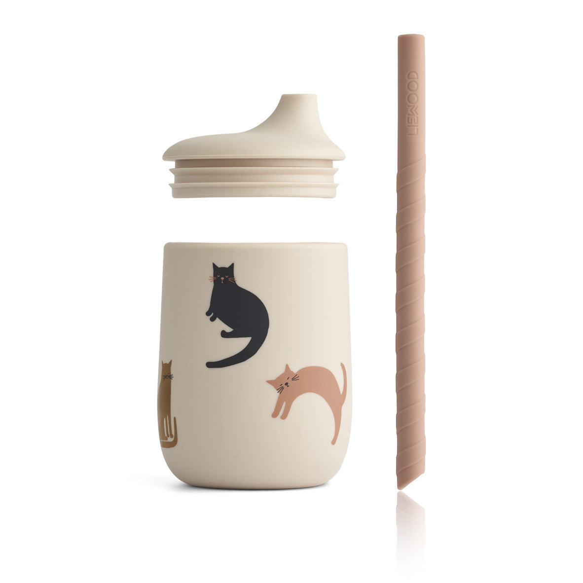 Tazza con cannuccia Ellis gatti