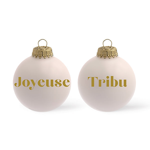 Palle di Natale rosa cipria - BONHEUR / ENSEMBLE