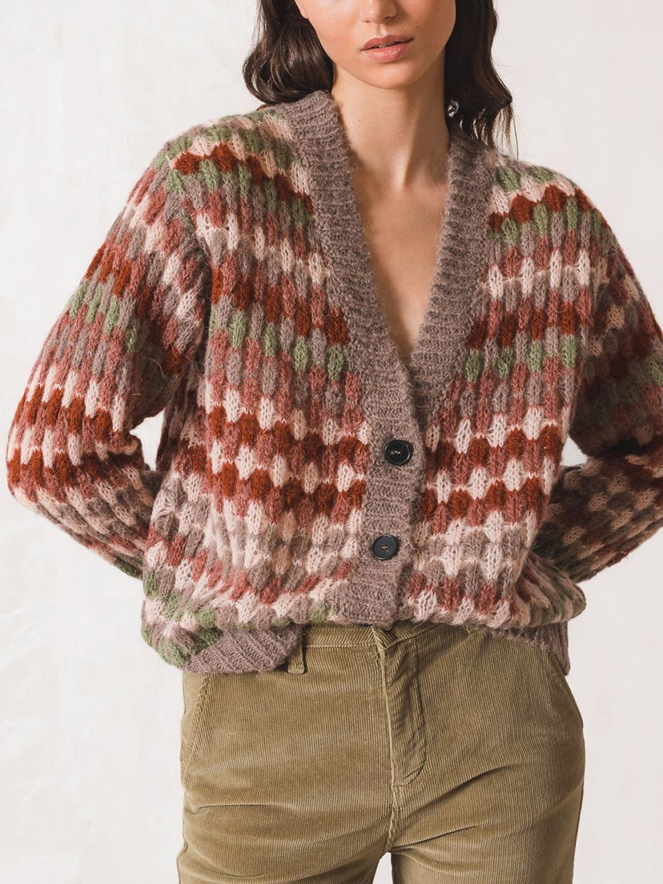 Cardigan multicolore talpa