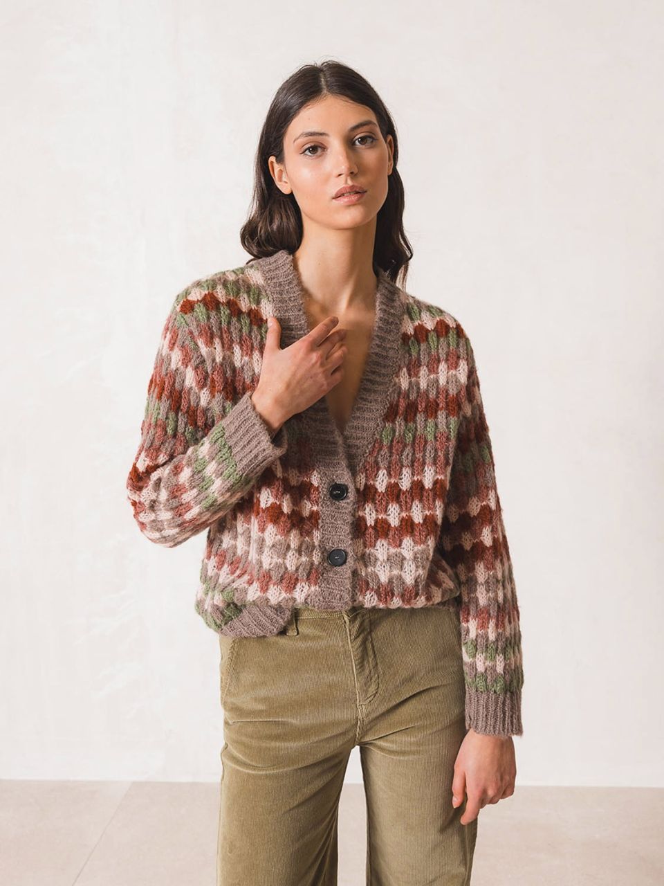 Cardigan multicolore talpa