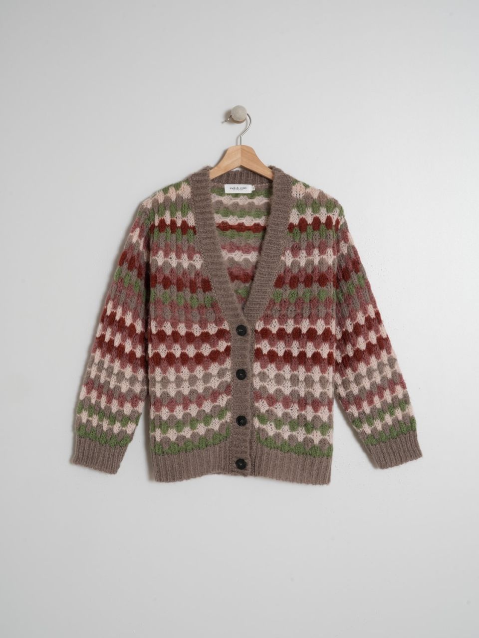 Cardigan multicolore talpa