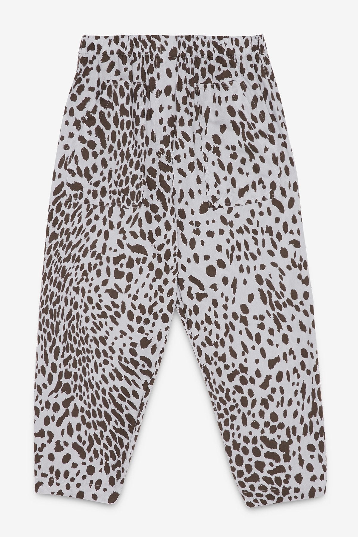 Pantalone in cotone animalier