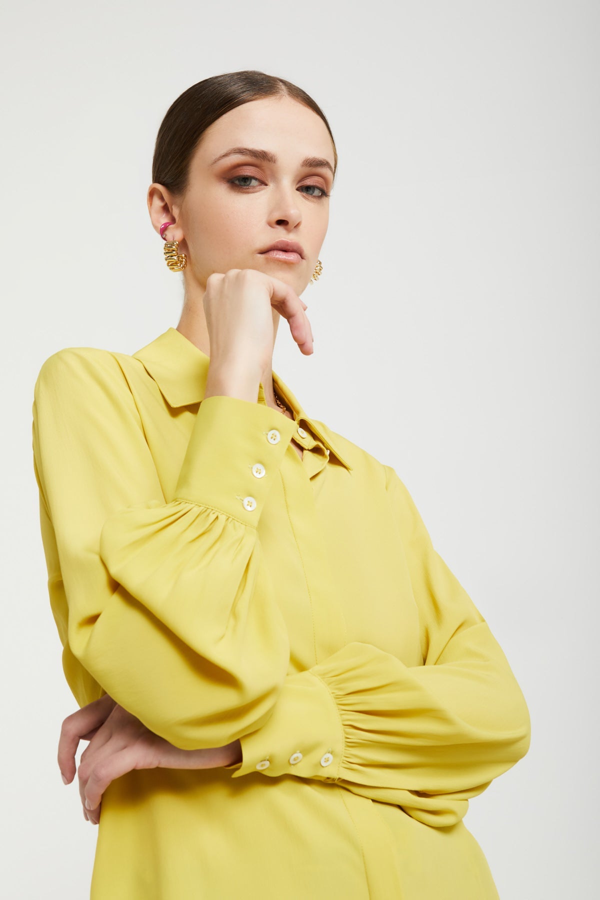 Camicia giallo acido
