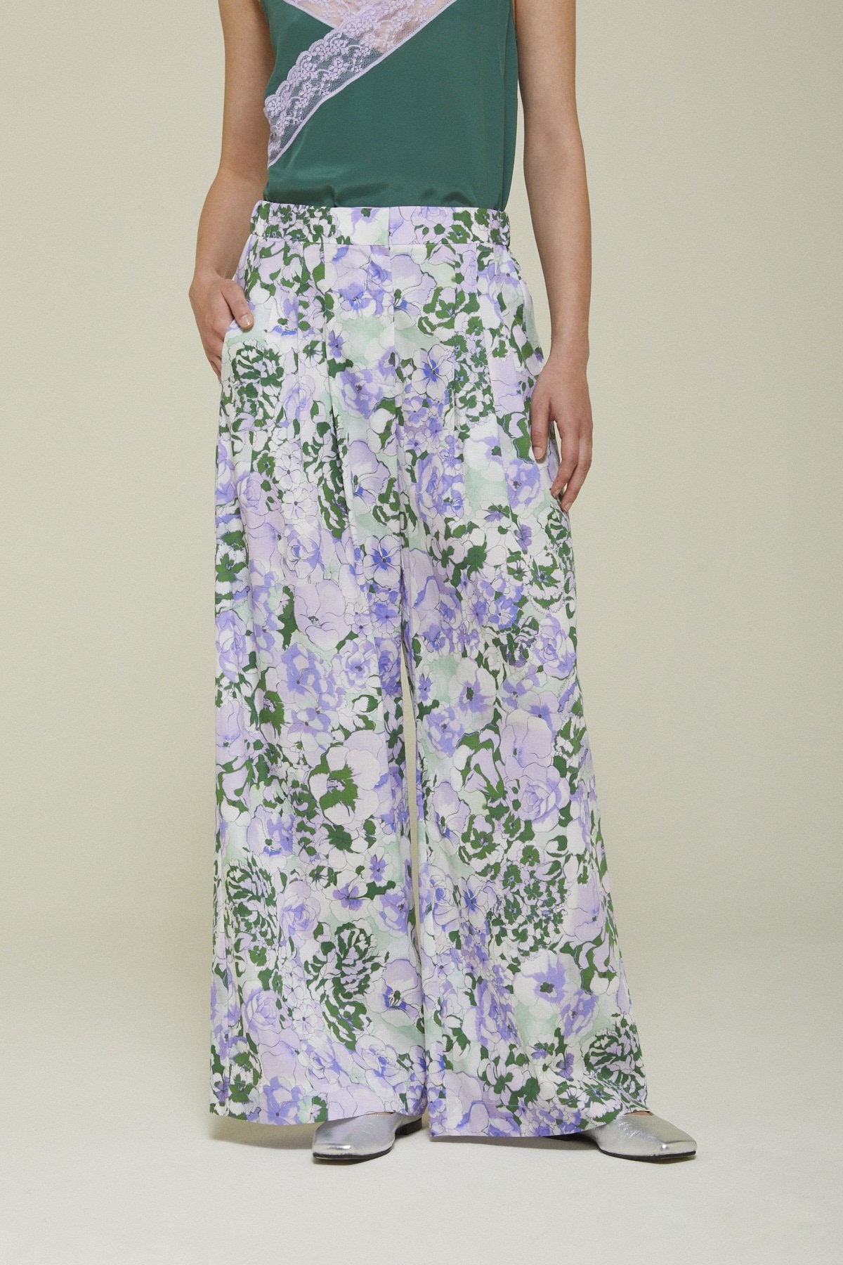 Pantalone palazzo stampa panse
