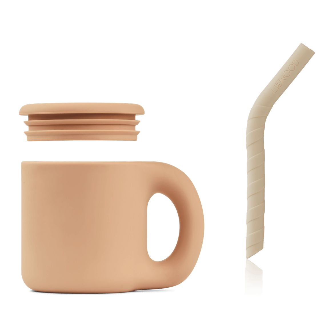 Tazza Jenna con cannuccia tuscany rose