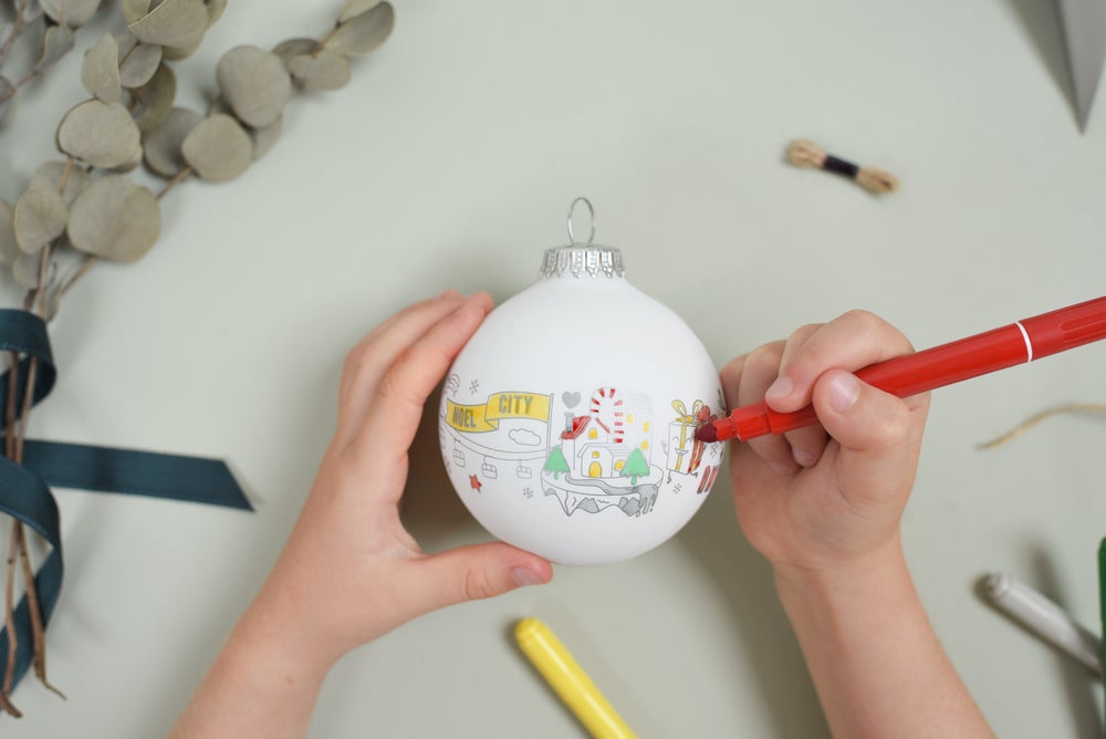 Palla di Natale - disegno il mio Natale