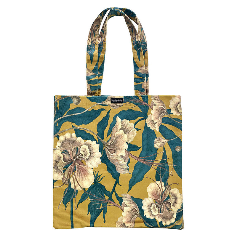Borsa shopper fantasia Ocre Floral